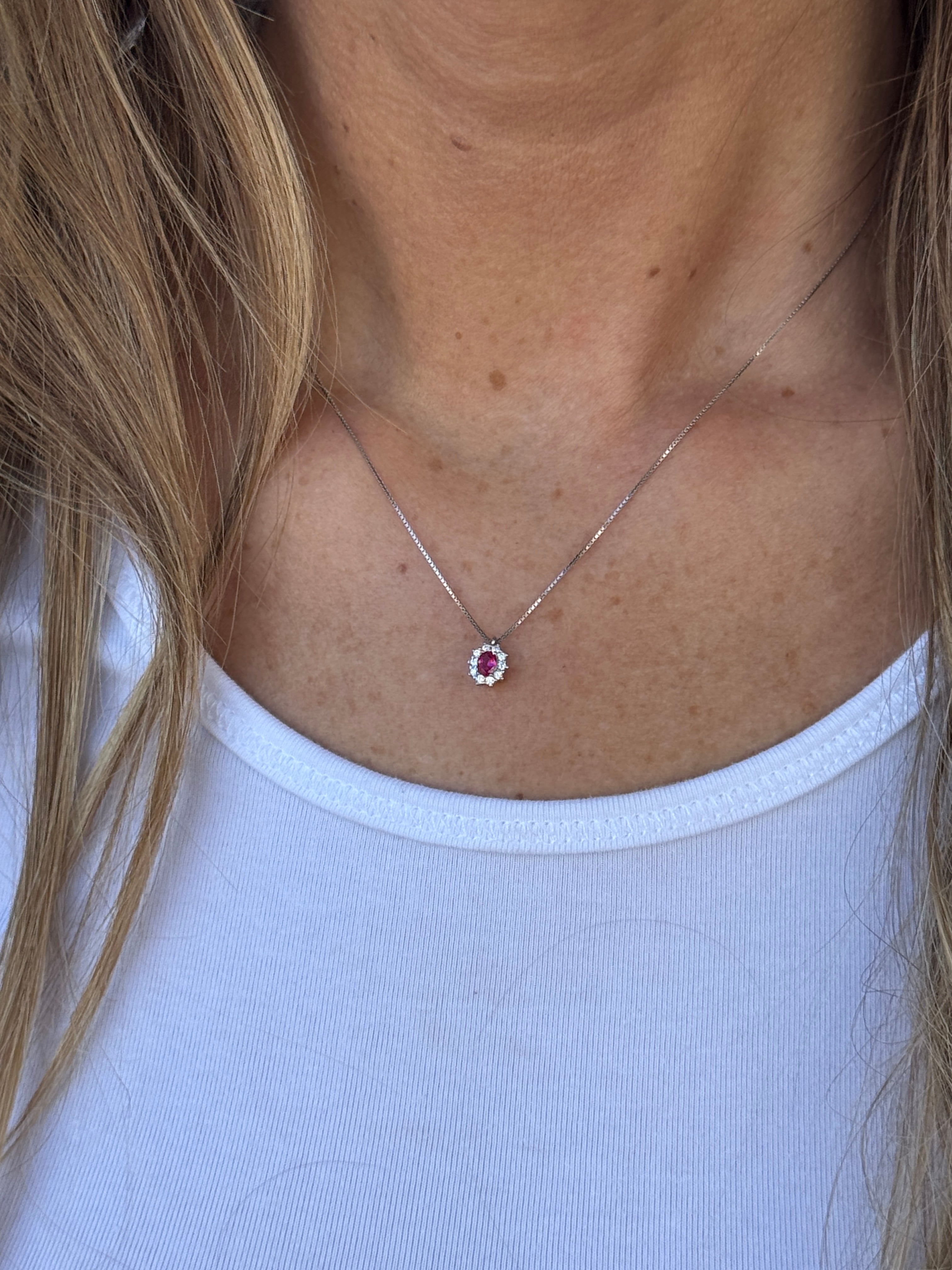 Collana mini Kate Rosso rubino