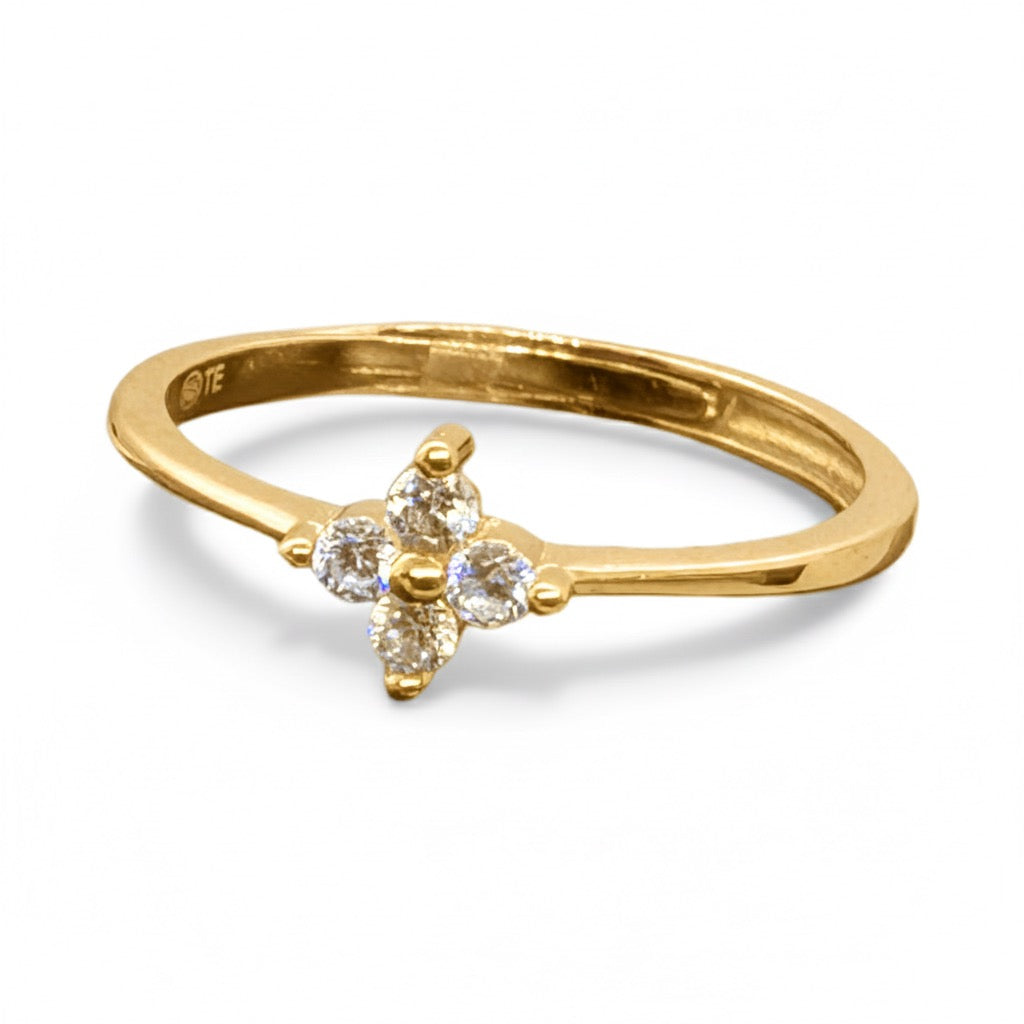 Anello Flower dorato