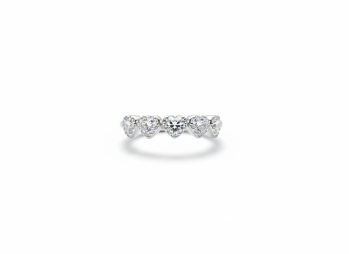 Anello Cuori SILVER