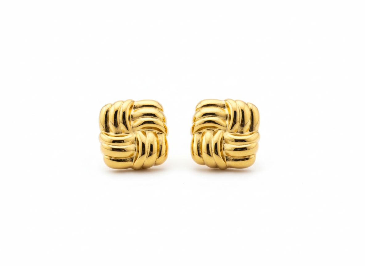 Orecchini Quadri Bond GOLD