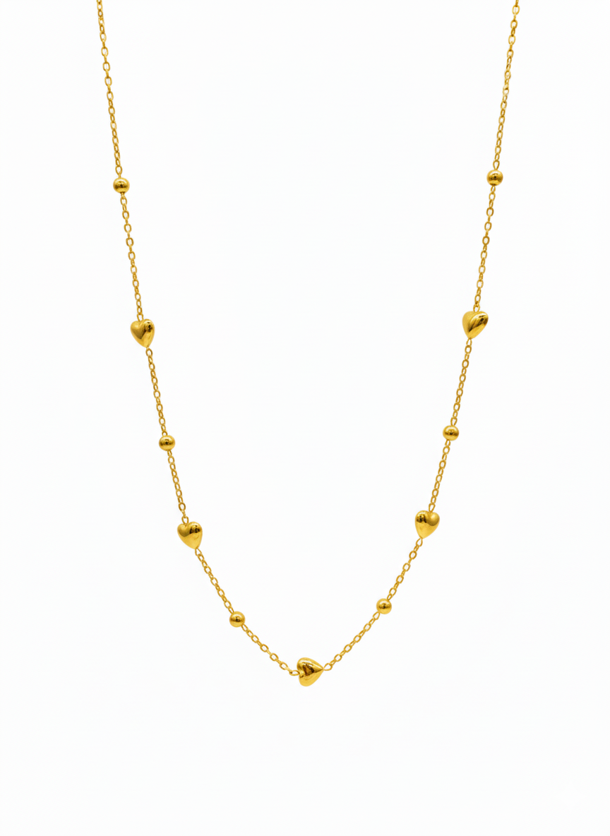 Collana Cuoricini bomb GOLD