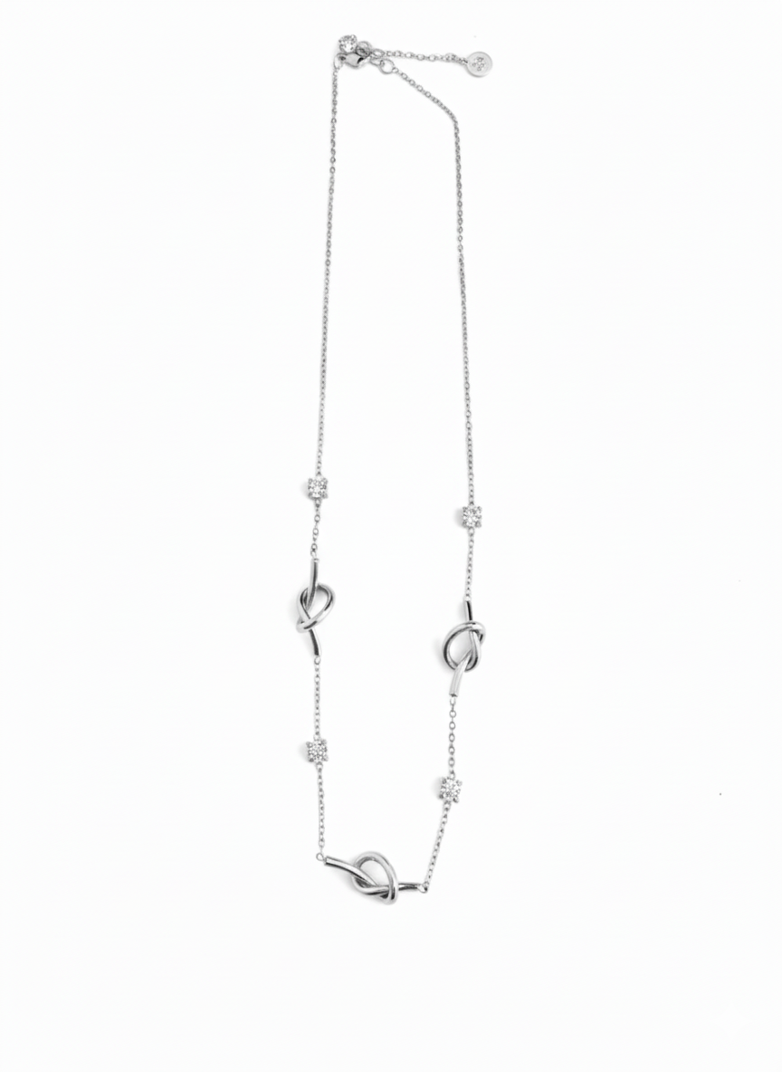 Collana Unione e zirconi SILVER