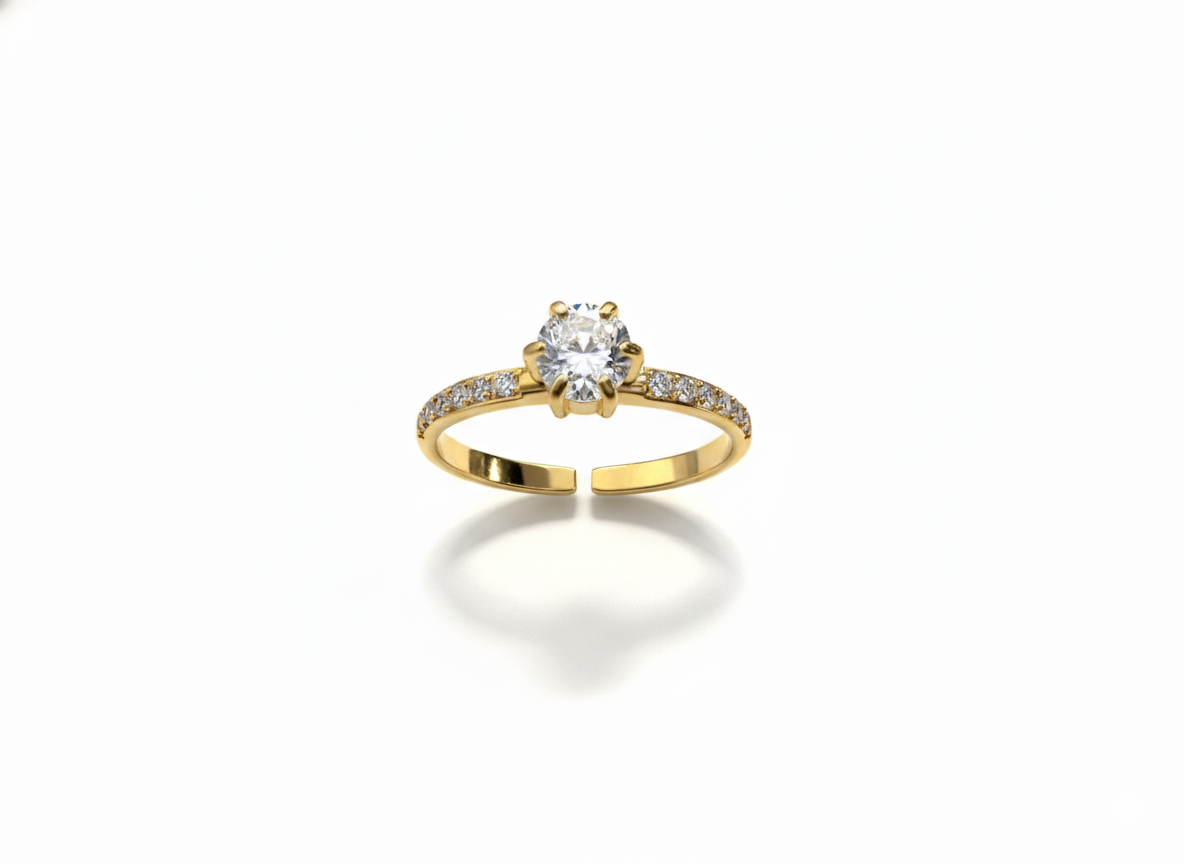 Anello Solitario GOLD