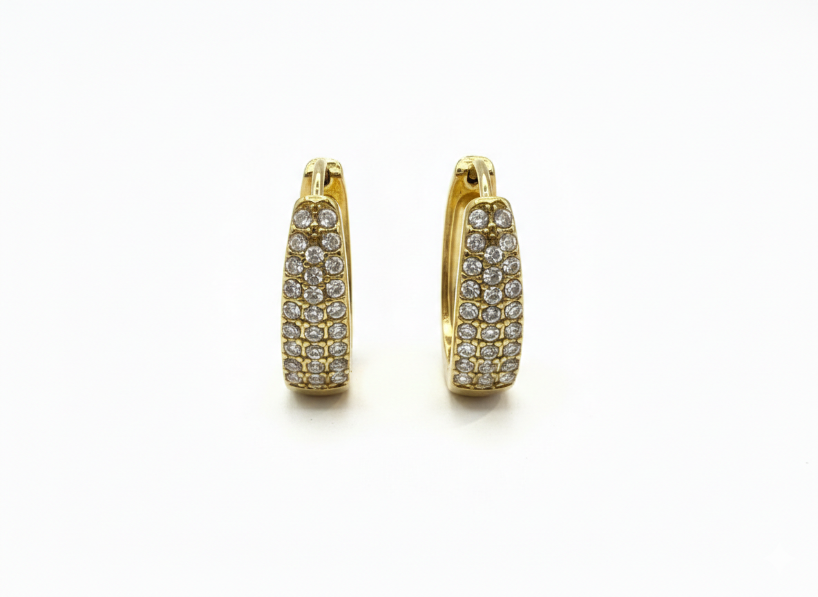 Cerchi stras ovali GOLD
