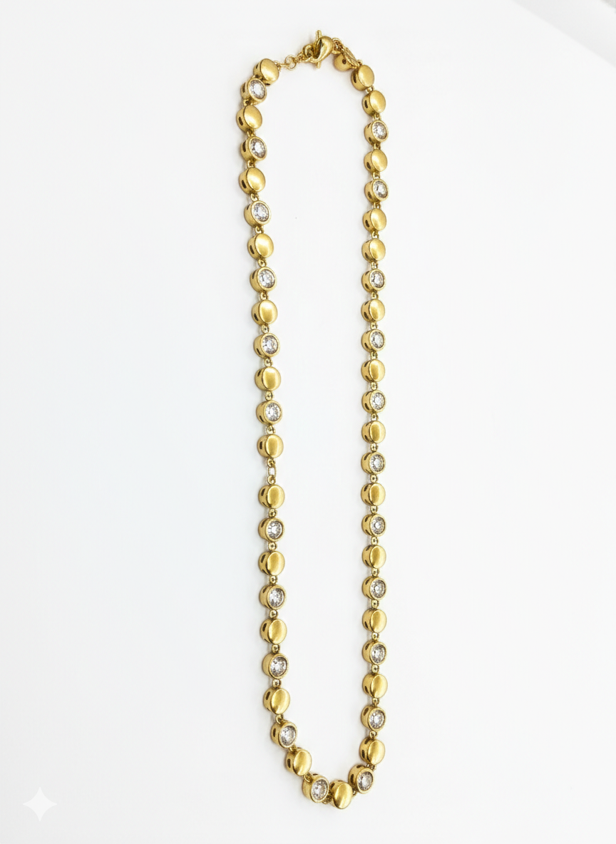 Collana Tennis sfalsati GOLD