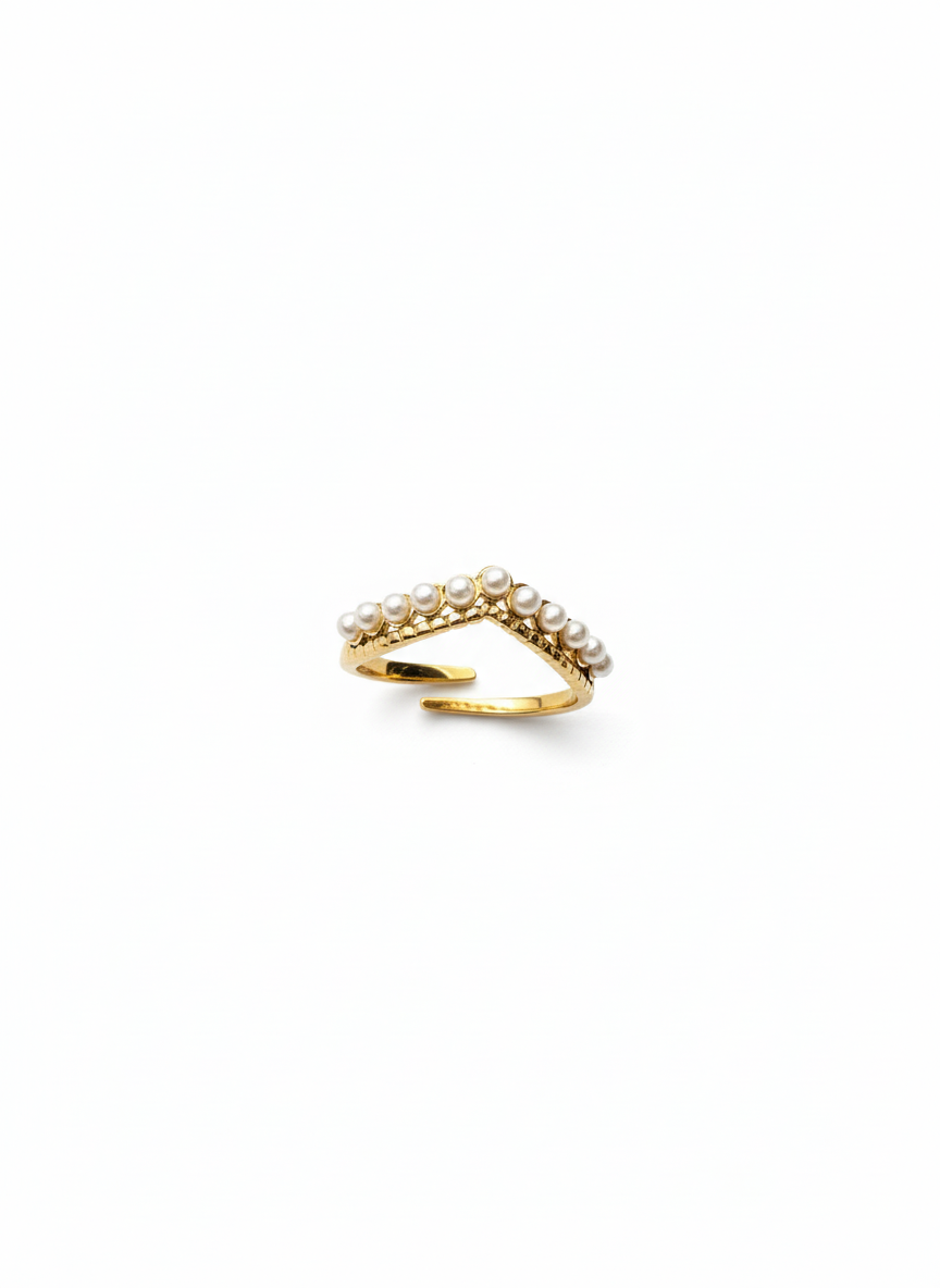 Anello regina perle GOLD