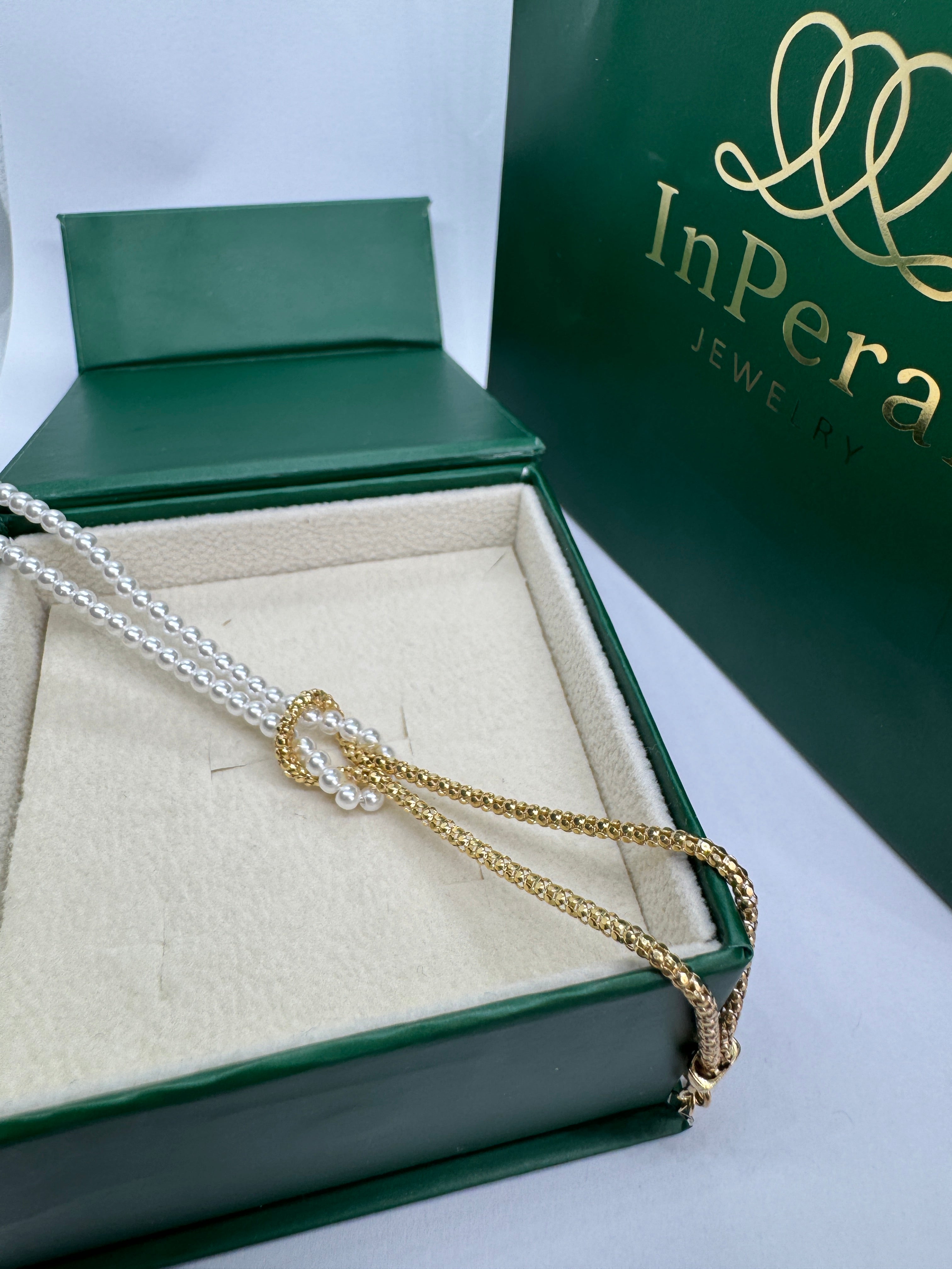 Bracciale unione con perle