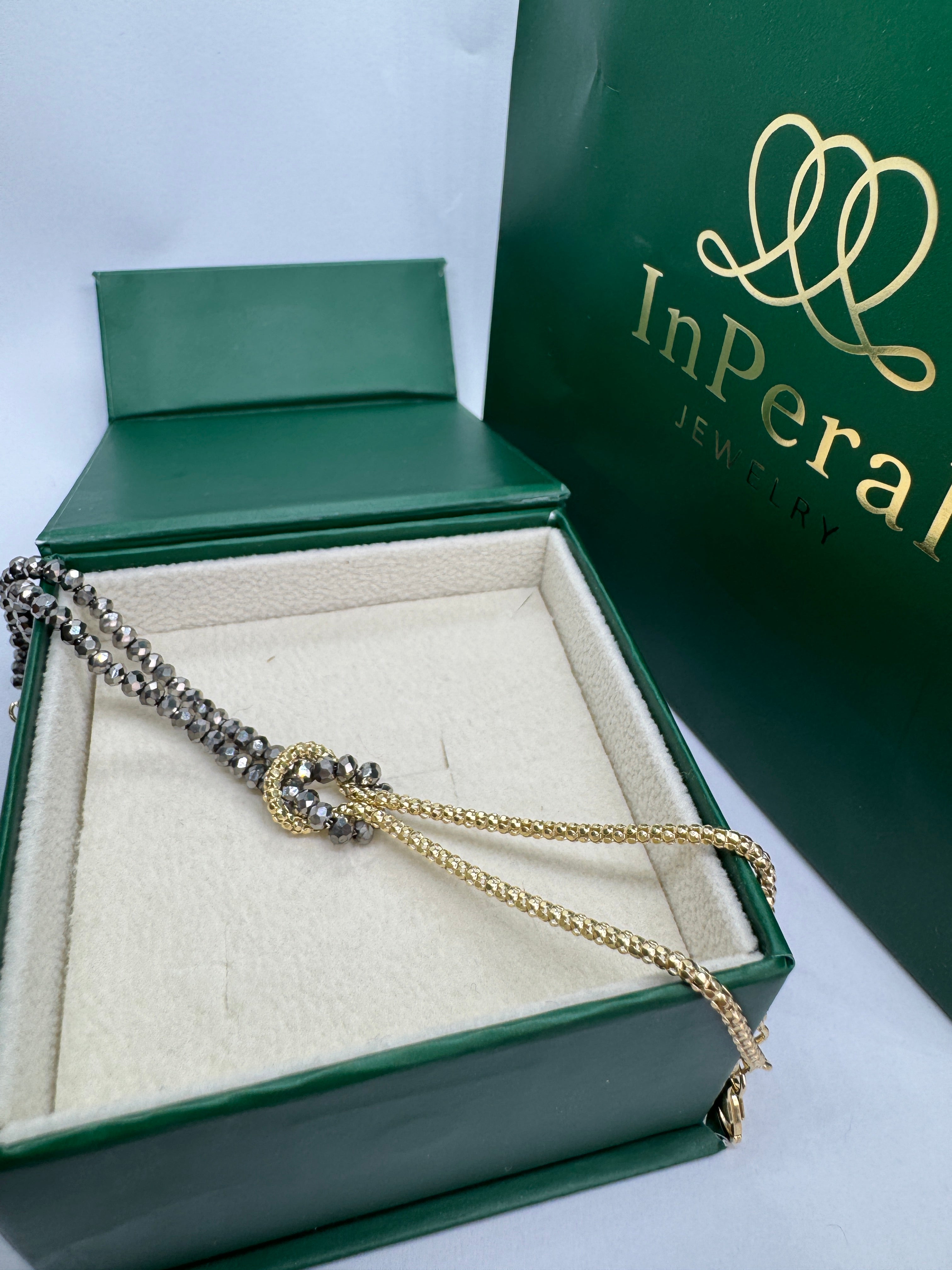 Bracciale nodo ematite