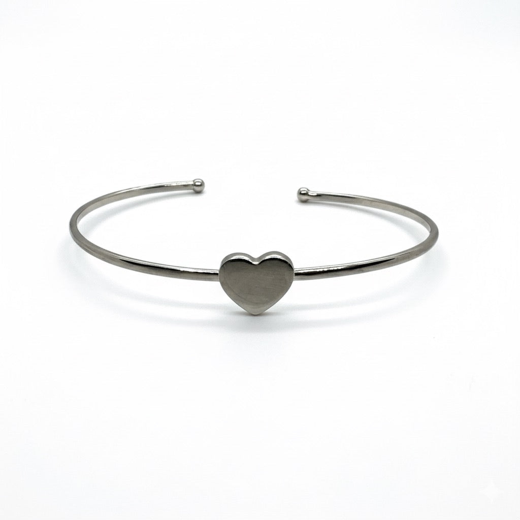 Bracciale cuore silver