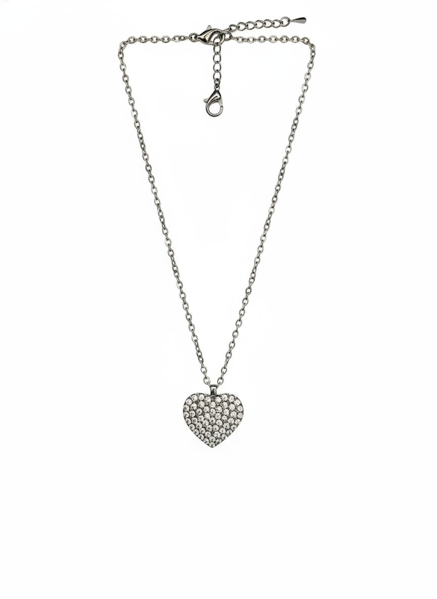 Collana Love strass SILVER