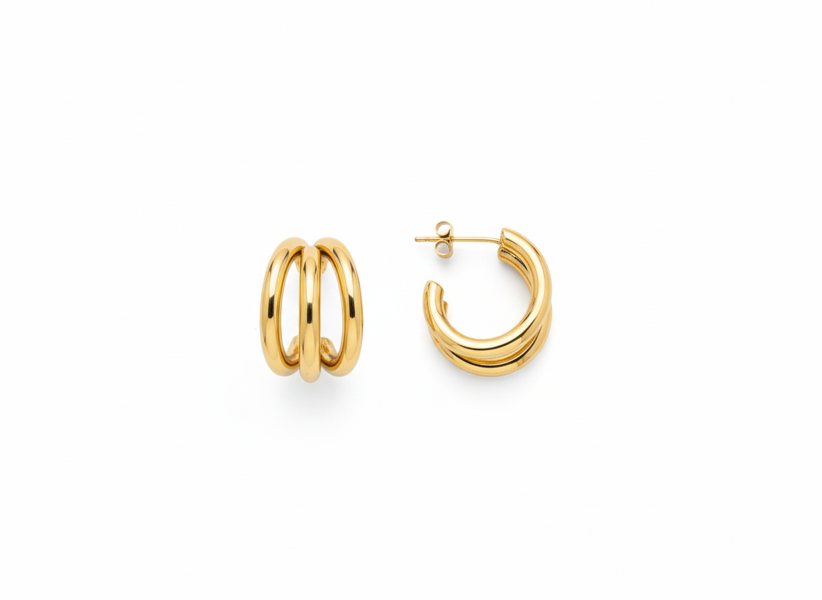 Orecchini 3 fili GOLD