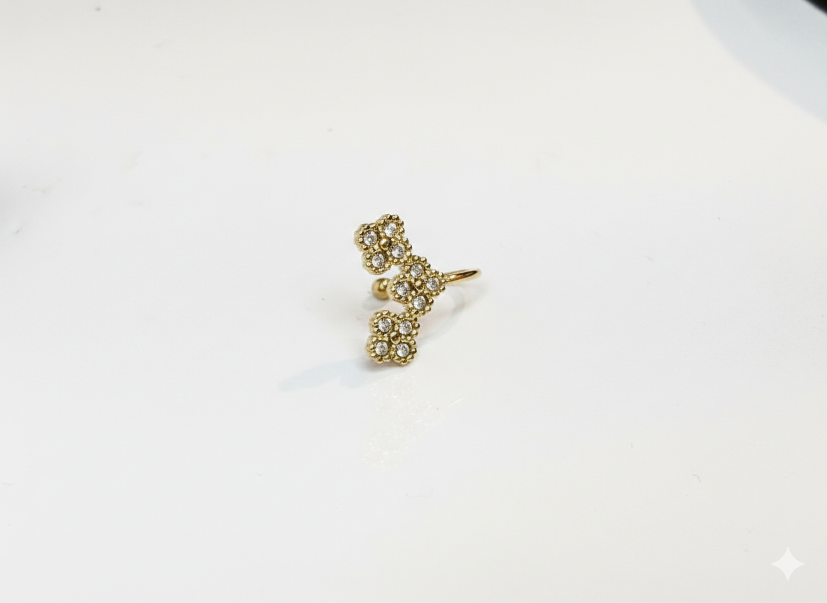 Earcuff Fiori GOLD