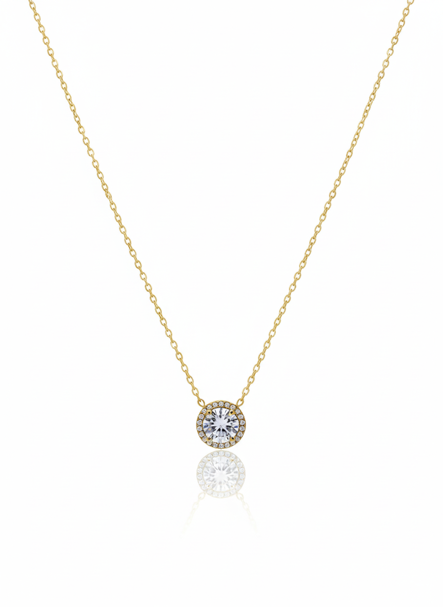 Collana Punto luce strass GOLD
