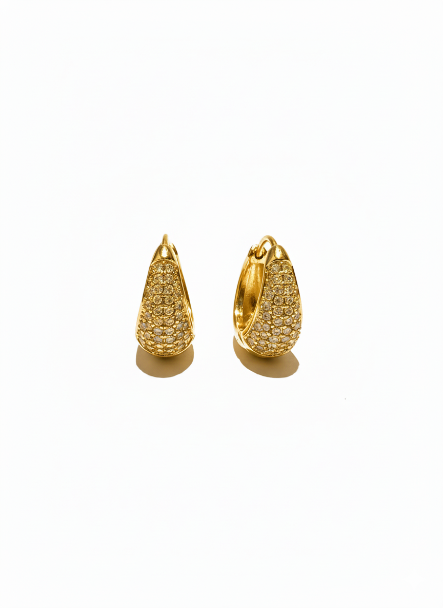 Cerchi Bomb strass goccia GOLD