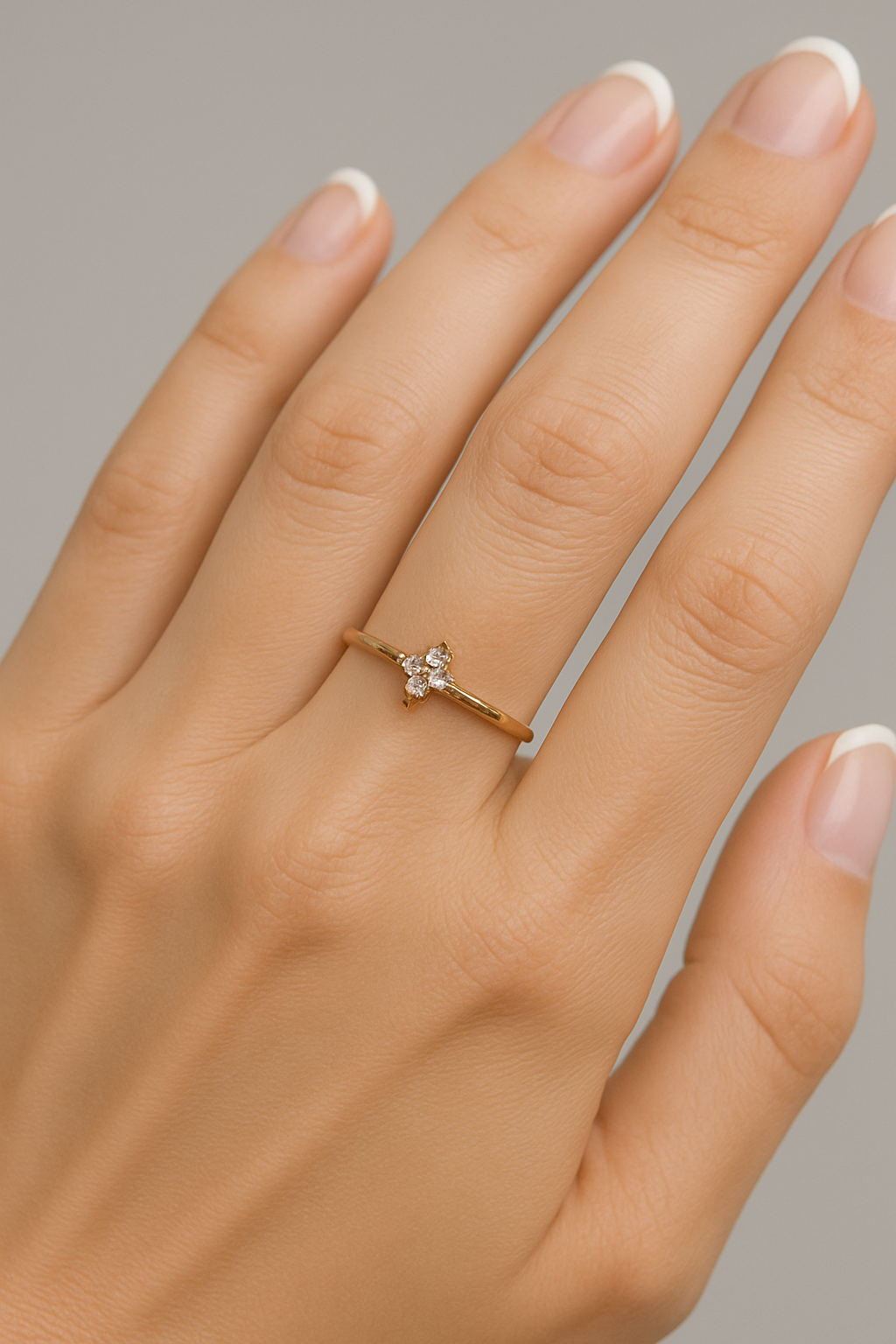 Anello Flower dorato