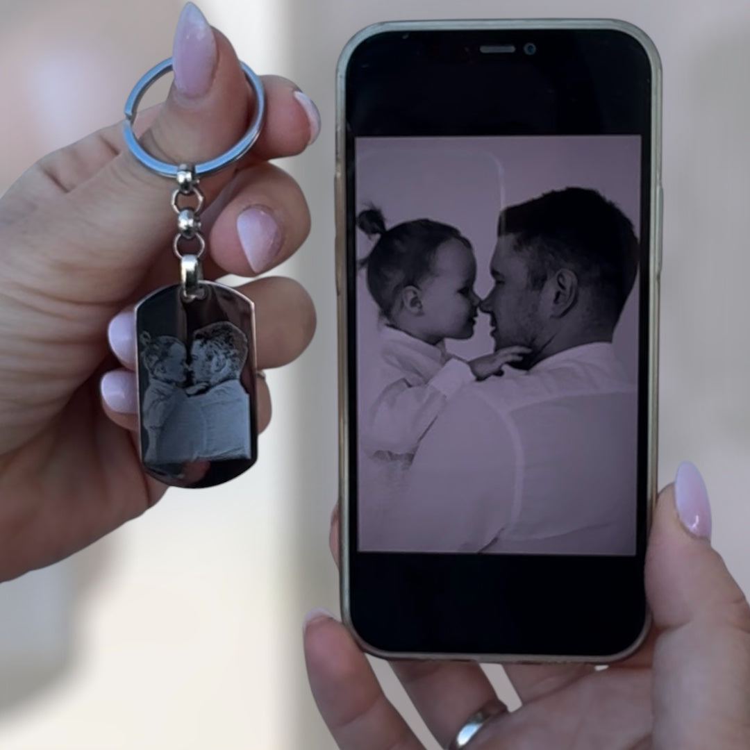 Portachiavi con incisione