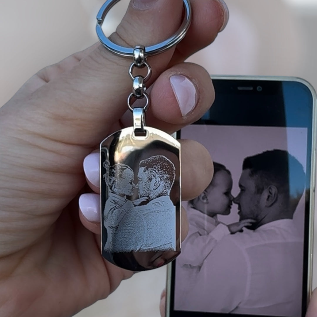 Portachiavi con incisione