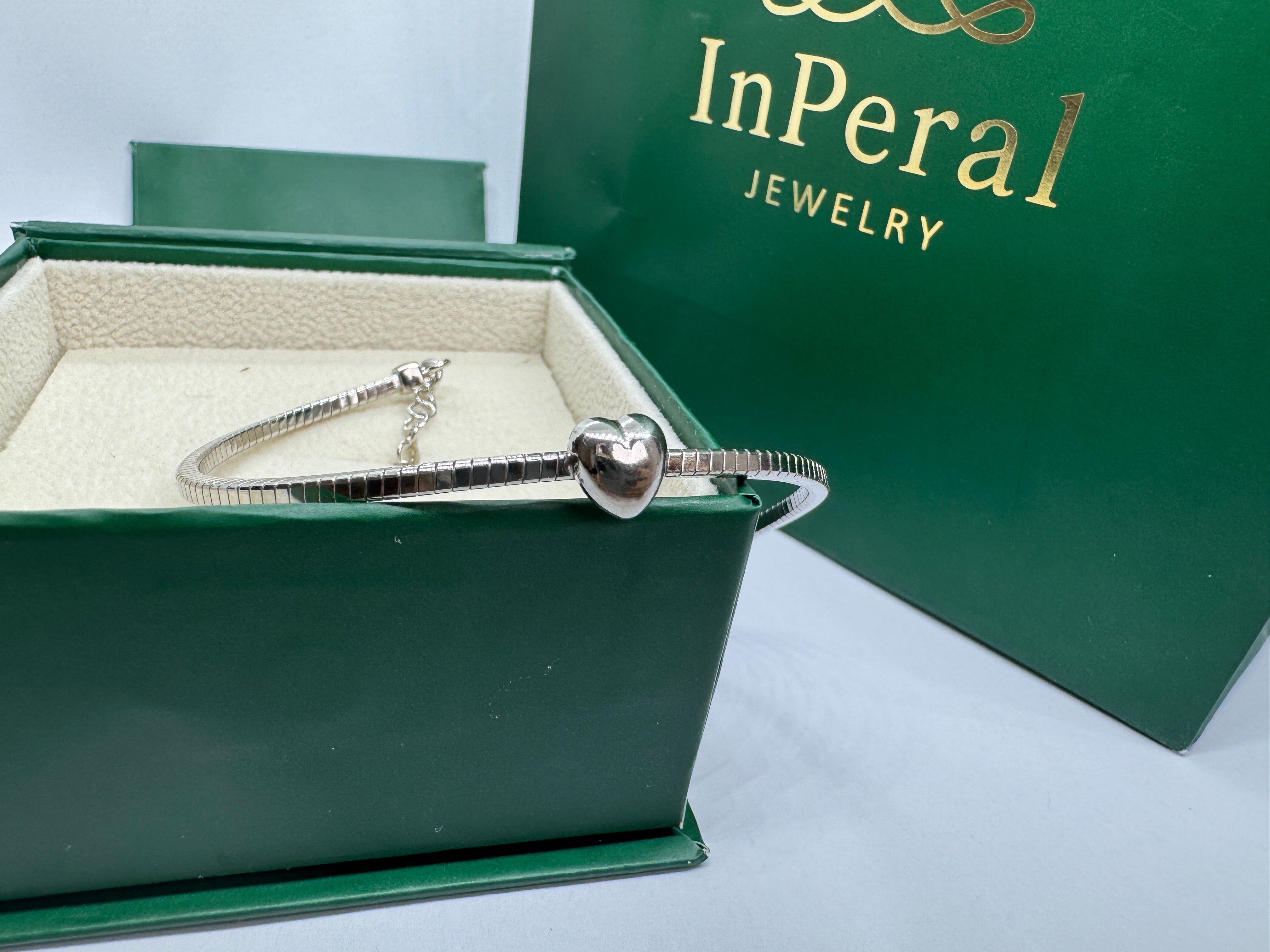 Bracciale snake cuore silver