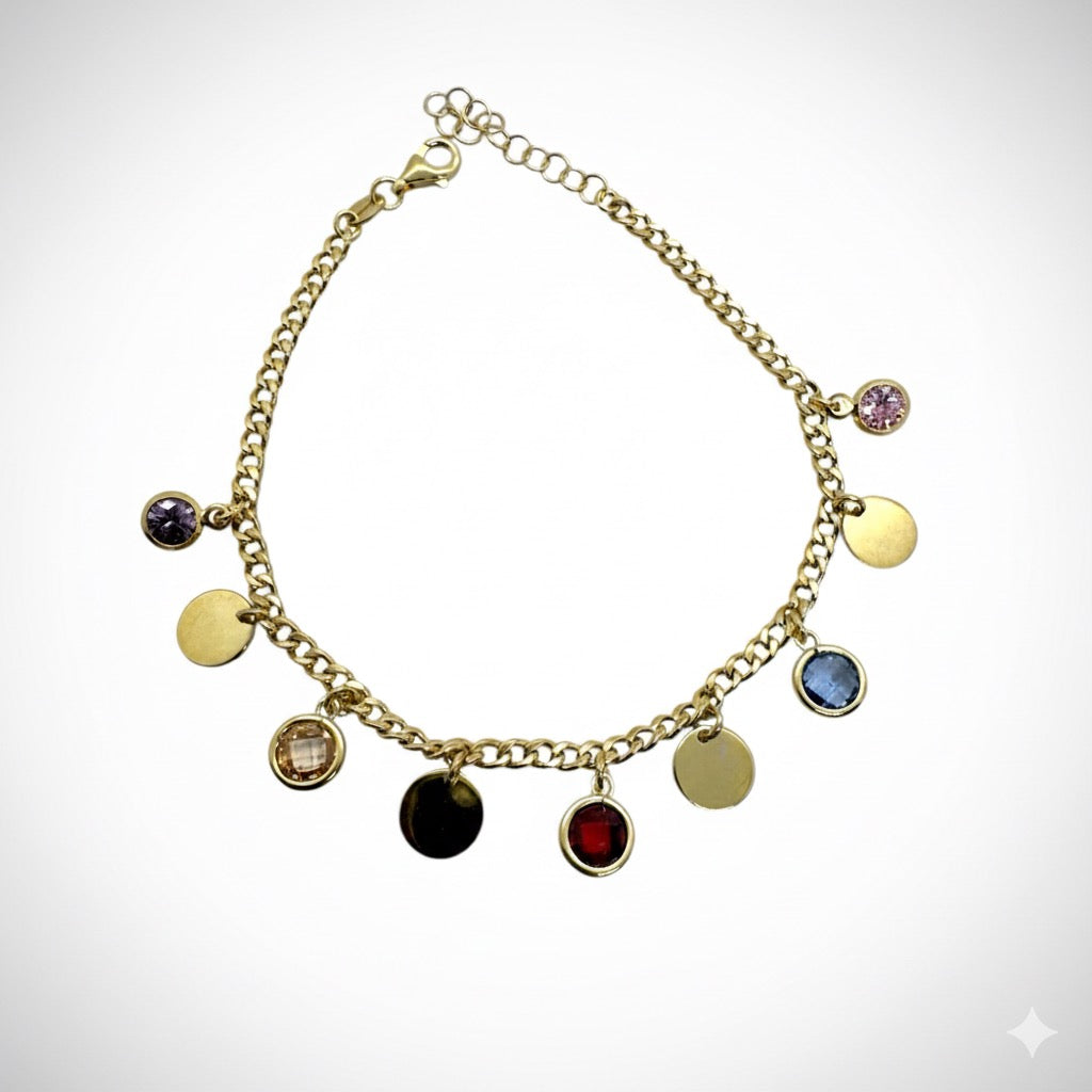 Bracciale charm colorati