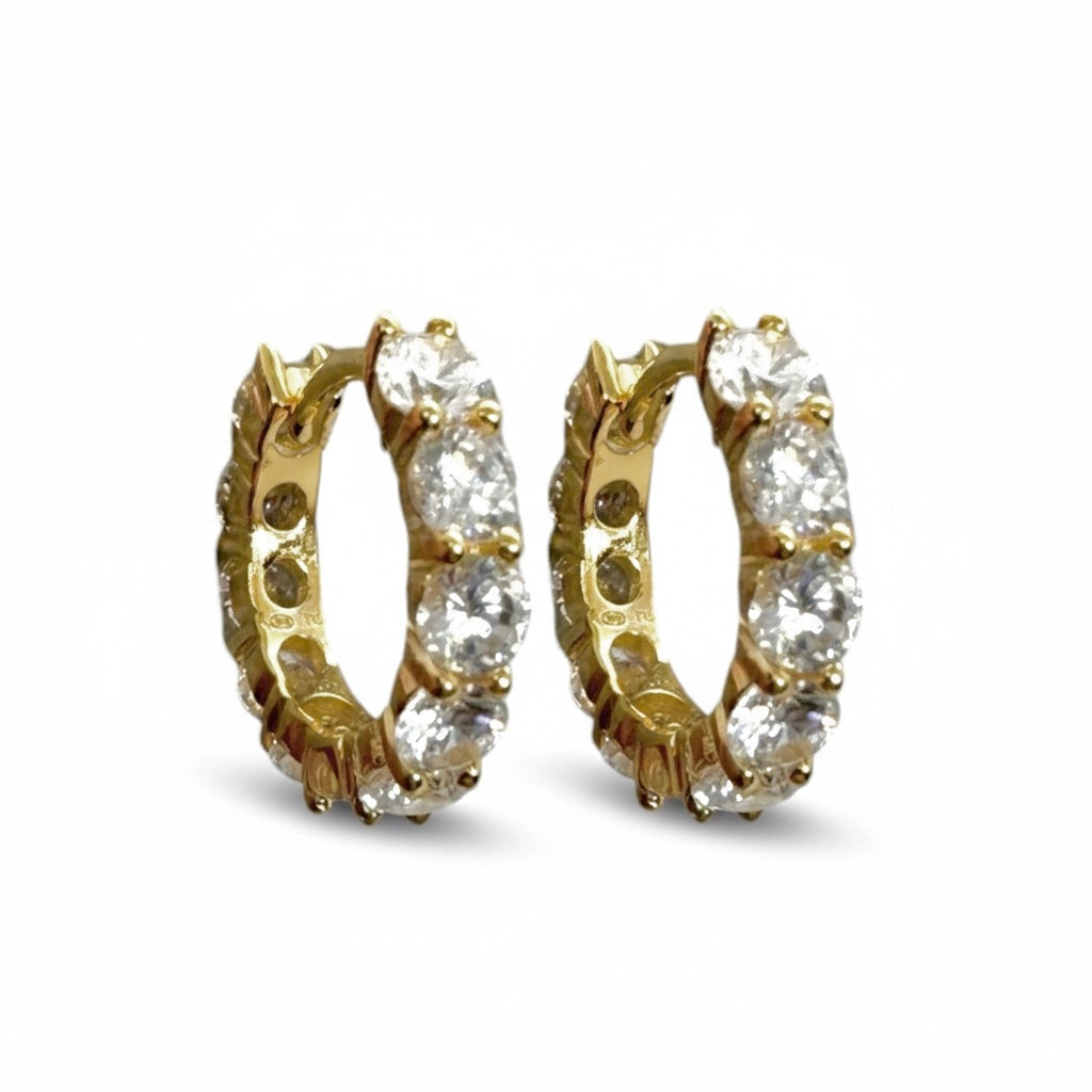 Hoops zirconi dorati